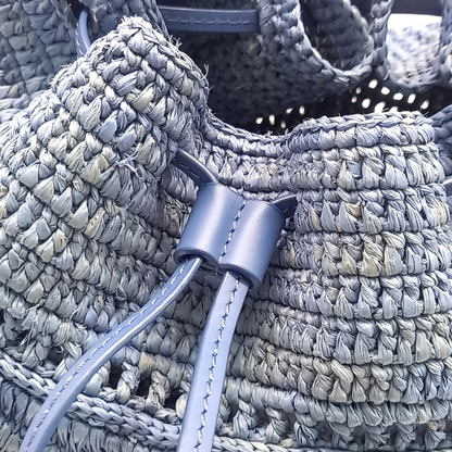 Loewe Raffia Balloon Ruffle Bag (10010881)
