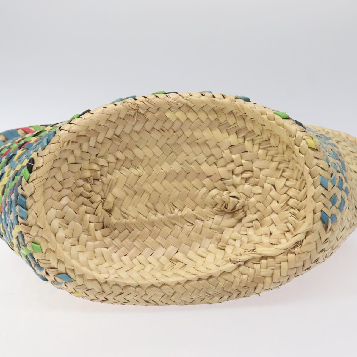 Loewe Basket Bag Large Anagram Bag Raffia Leather Beige Multicolor