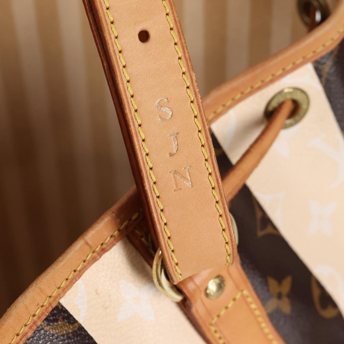 Louis Vuitton Monogram Rayure Noe Shoulder Bag M40563 Lv