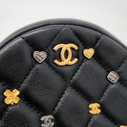 Chanel Charm Decorated Round Mini Cross Bag (10054087)