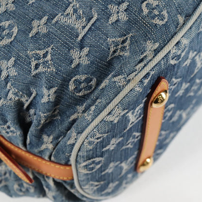 Louis Vuitton Monogram Denim Xl Hand Bag Blue M95515 Lv
