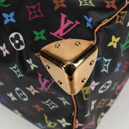 Louis Vuitton Monogram Multicolor Speedy 30 Hand Bag Black M92642