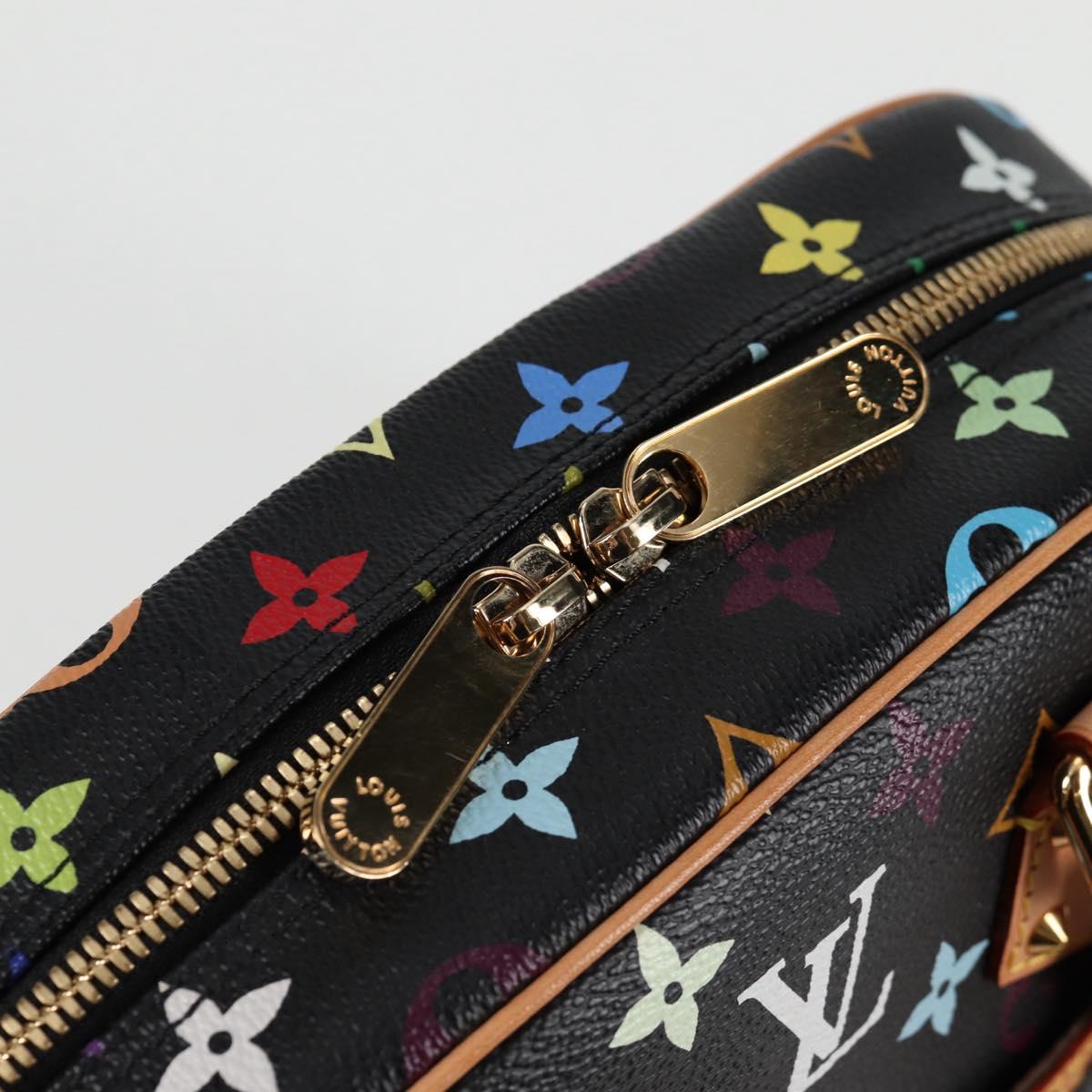 Louis Vuitton Monogram Multicolor Trouville Hand Bag Black M92662