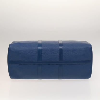 Louis Vuitton Epi Keepall 50 Boston Bag Blue M42965 Lv