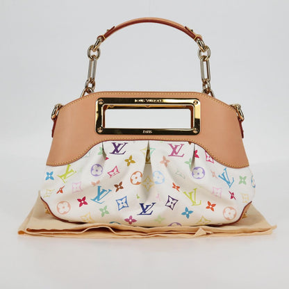 Louis Vuitton Monogram Multicolor Judy Pm Shoulder Bag White M40257