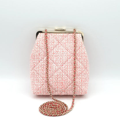 Chanel Tweed Phone Holder Chain Crossbody Bag (3912242)