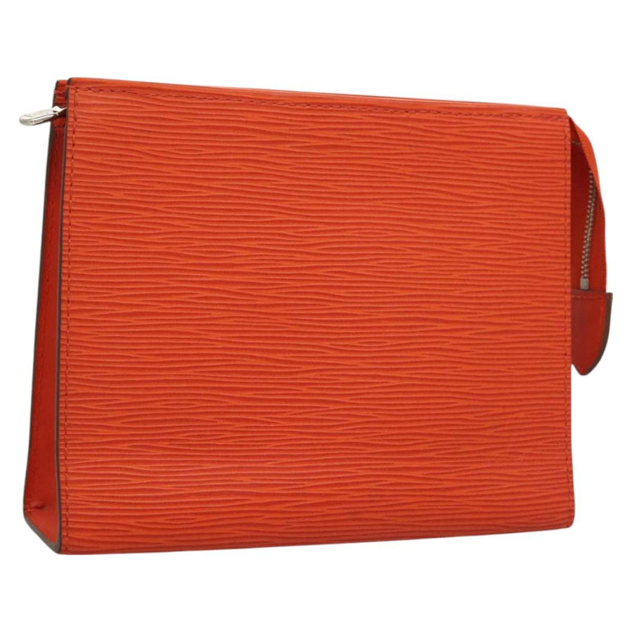 Louis Vuitton Epi Posh Toilet Pouch Orange Pimon M41084 Lv