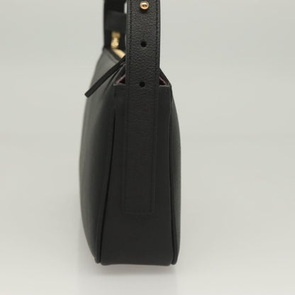 Versace Shoulder Bag Leather Black Gold