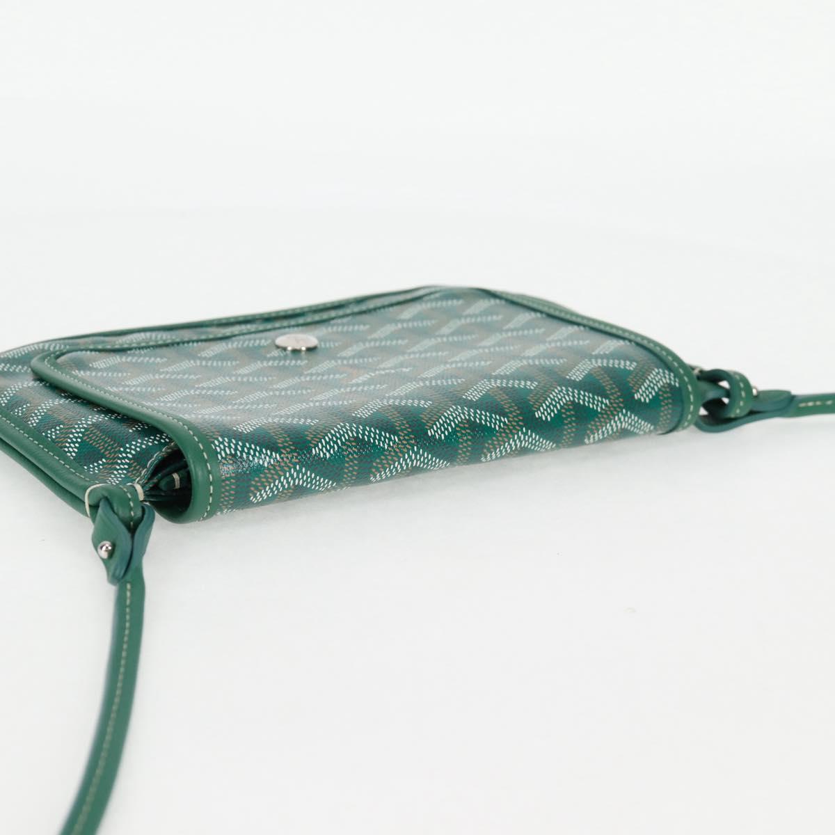 Goyard Herringbone Plum Shoulder Bag Pvc Green
