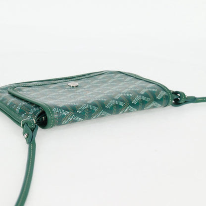 Goyard Herringbone Plum Shoulder Bag Pvc Green