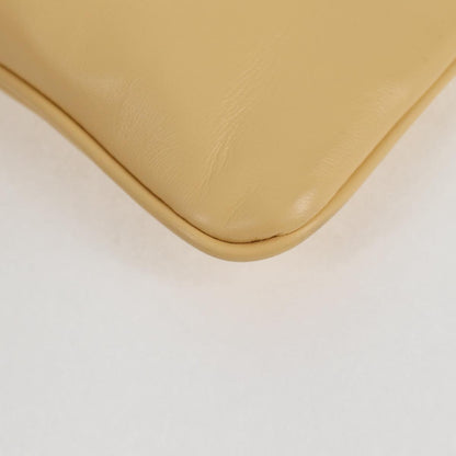 Celine Cuir Triomphe Drawstring Mobile Pouch Leather Yellow