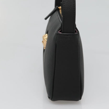 Versace Shoulder Bag Leather Black Gold