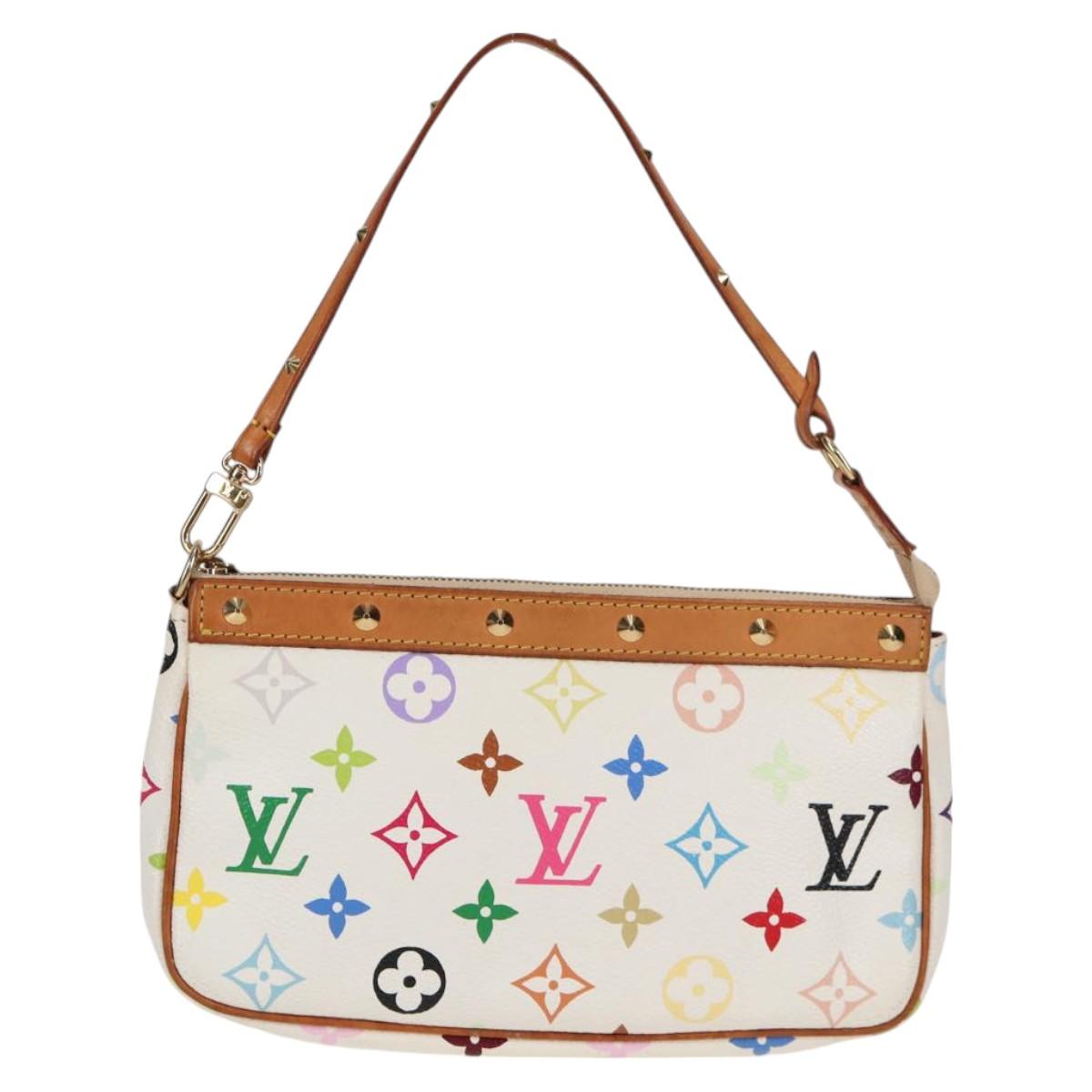 Louis Vuitton Multicolor Pochette Accessoires Pouch White M92649 Lv