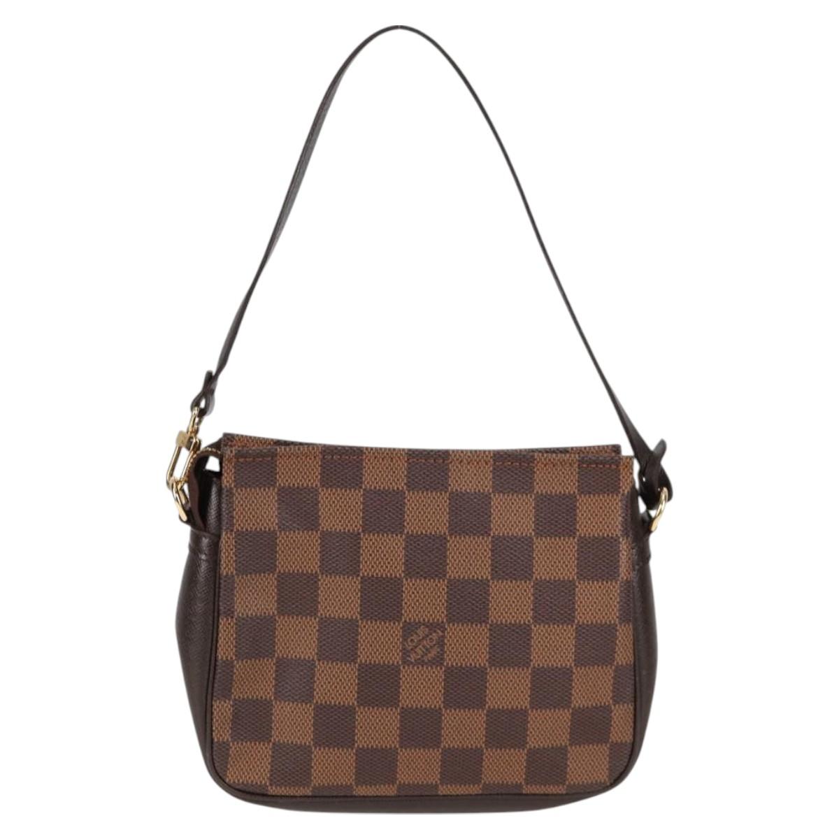 Louis Vuitton Damier Ebene Trousse Makeup Pouch N51982 Lv