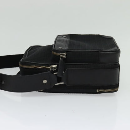 Givenchy Shoulder Bag Canvas Black Silver