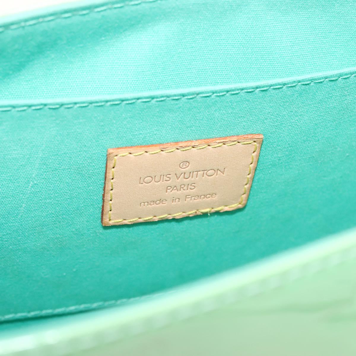 Louis Vuitton Vernis Biscayne Bay Pm Shoulder Bag Peppermint M91289