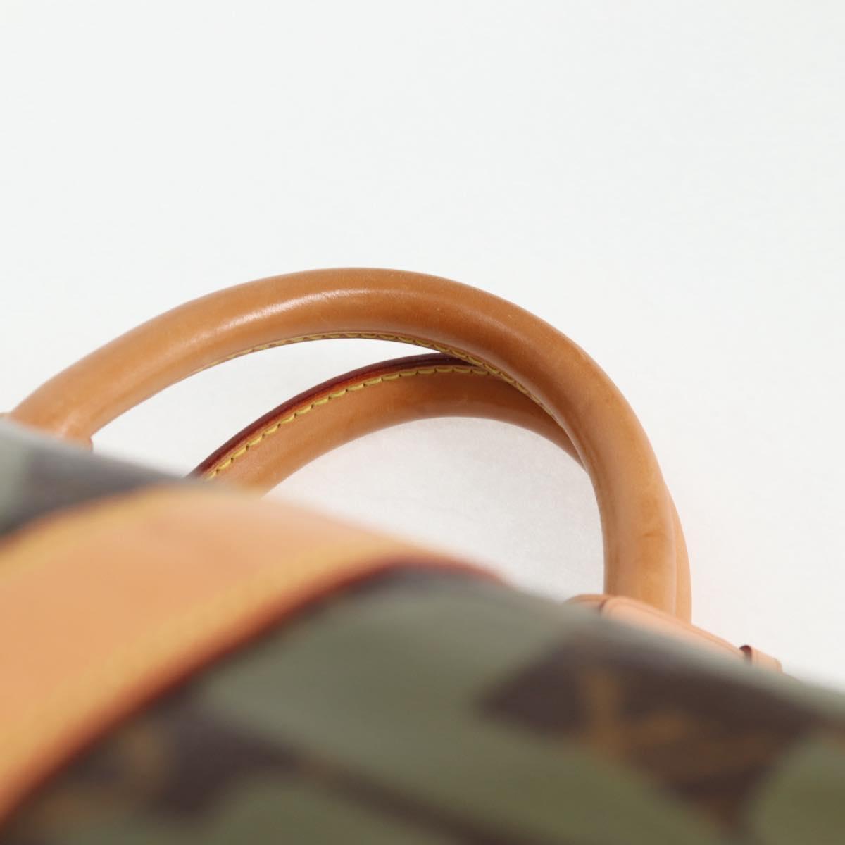 Louis Vuitton Monogram Graffiti Keepall 50 Boston Bag Khaki M92196