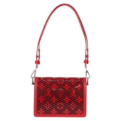 Louis Vuitton Monogram Lace Dauphine Mini Shoulder Bag Red M20359