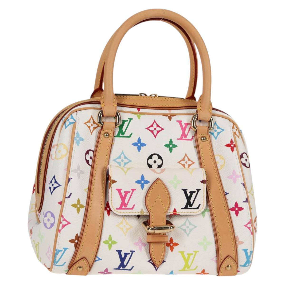 Louis Vuitton Monogram Multicolor Priscilla Hand Bag White M40096