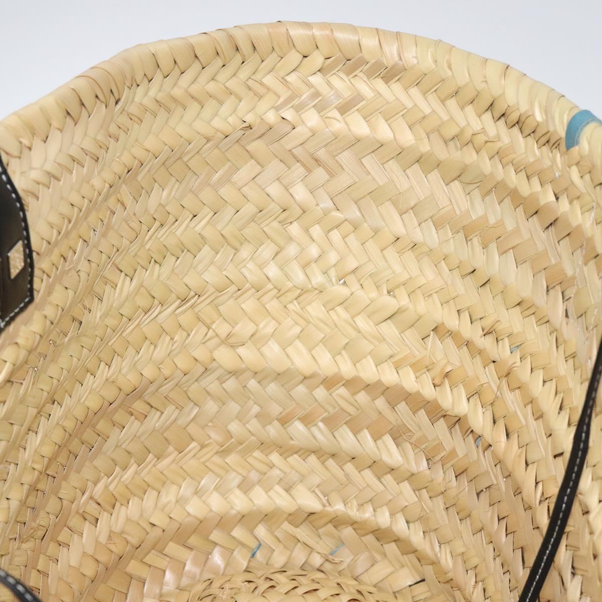 Loewe Basket Bag Large Anagram Bag Raffia Leather Beige Multicolor