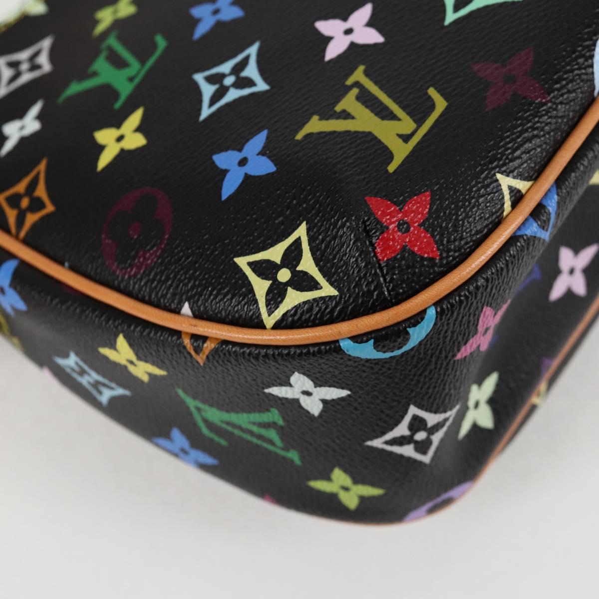 Louis Vuitton Monogram Multicolor Lodge Pm Hand Bag Black M40054 Lv