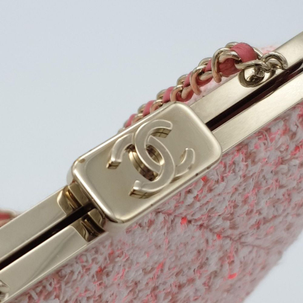 Chanel Tweed Phone Holder Chain Crossbody Bag (3912242)
