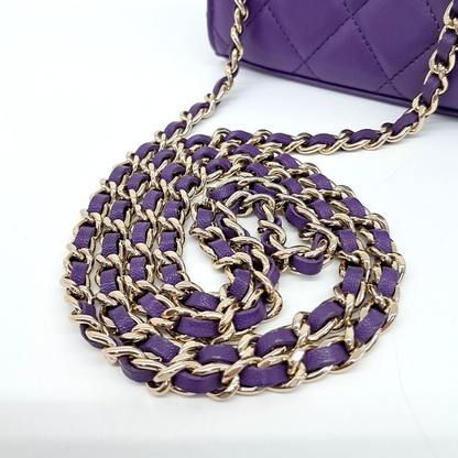 Chanel Top Handle Mini Chain Cross Bag (10124487)
