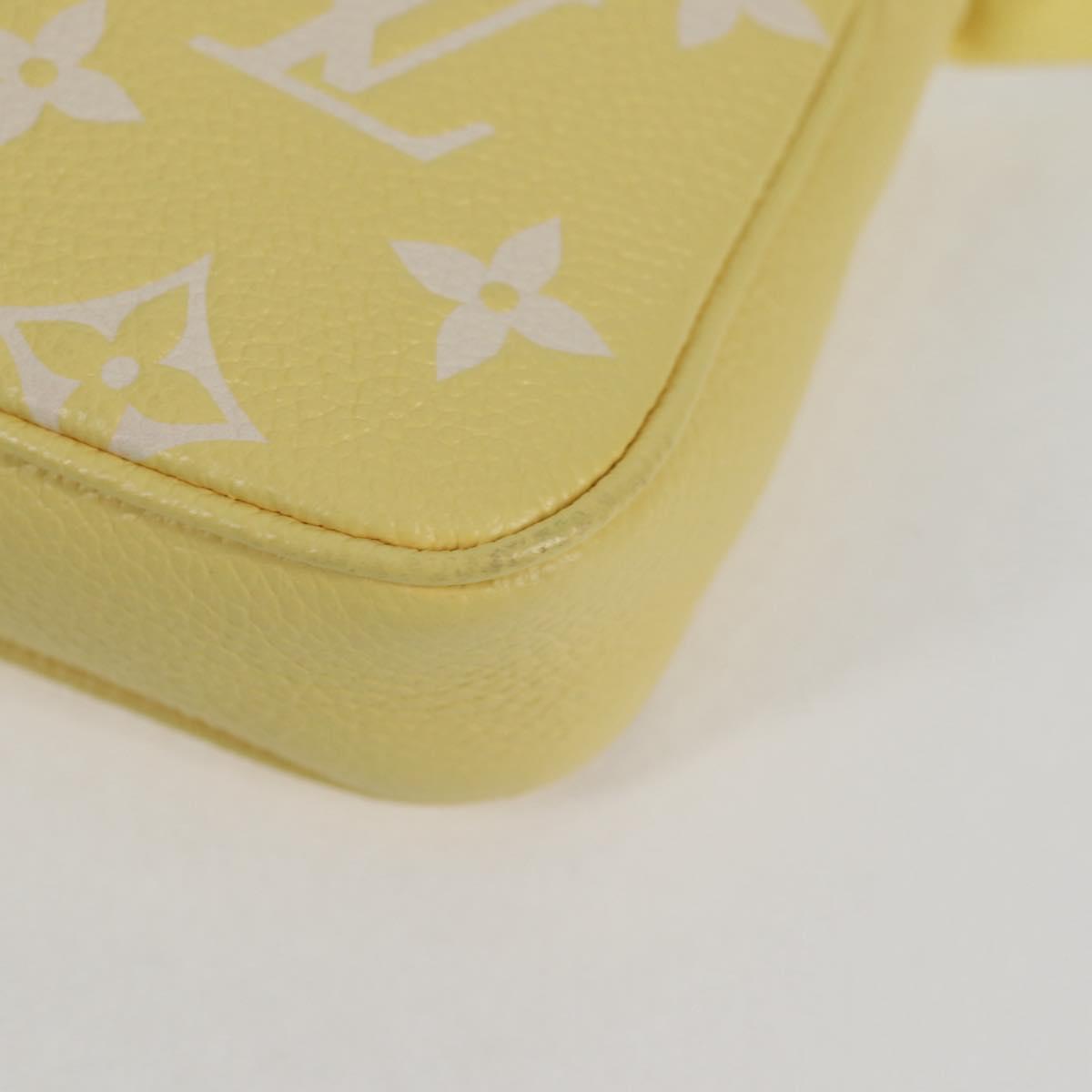 Louis Vuitton Empreinte Mini Pochette Accessoires Yellow M46129 Lv