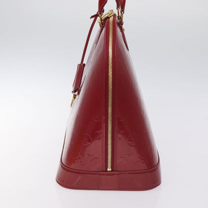 Louis Vuitton Monogram Vernis Alma Gm Hand Bag Pomme D'amour M93596