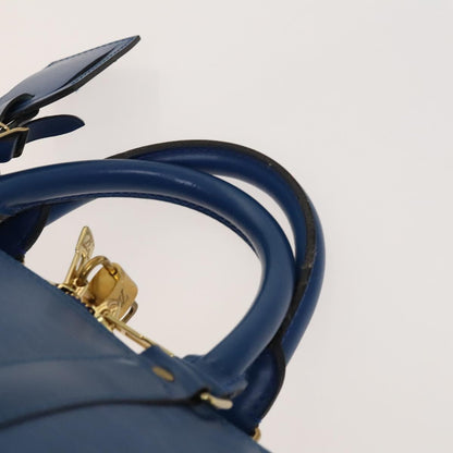 Louis Vuitton Epi Keepall 50 Boston Bag Blue M42965 Lv