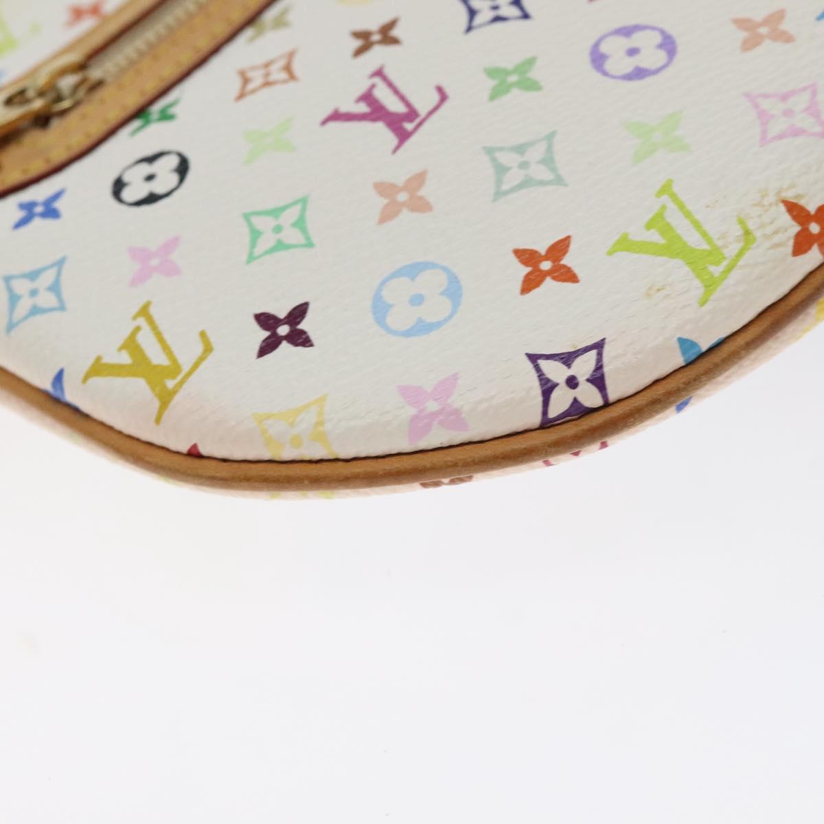 Louis Vuitton Monogram Multicolor Pochette Gm Pouch White M60027