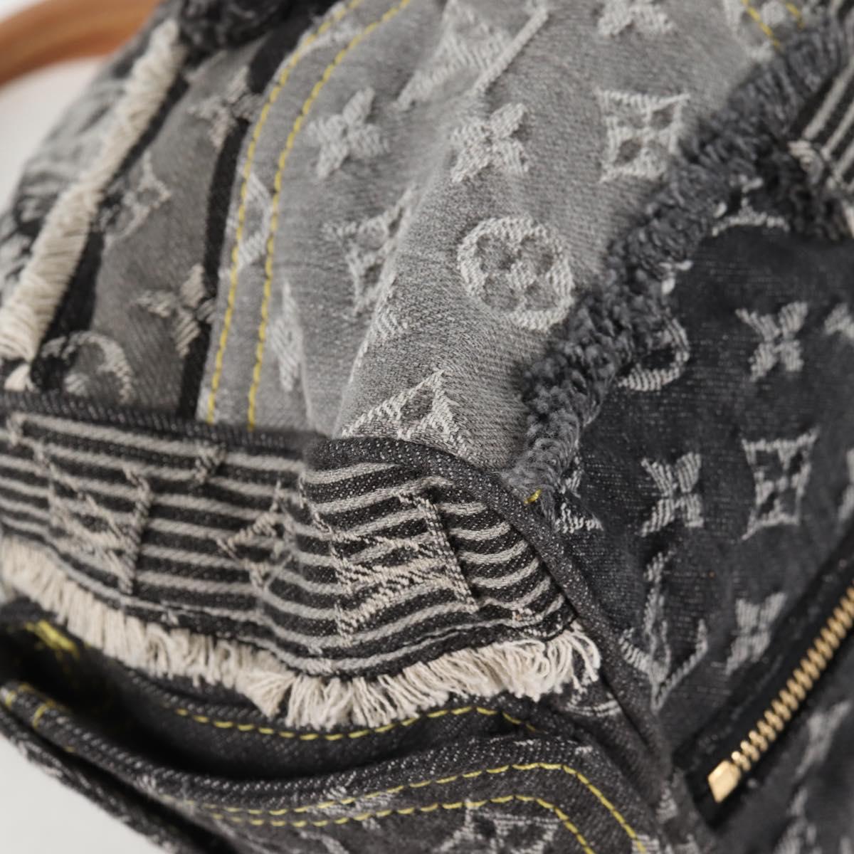 Louis Vuitton Monogram Denim Patchwork Speedy 30 Bag Gray M95381 Lv