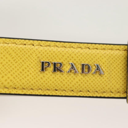 Prada Key Holder Leather Yellow