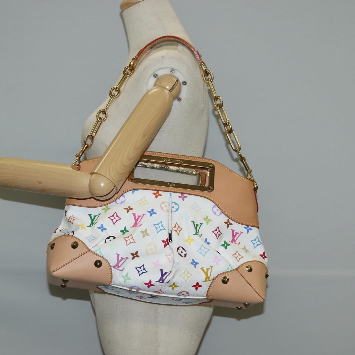 Louis Vuitton Multicolor Judy Mm Hand Bag 2WAY White M40255