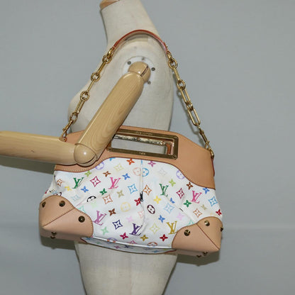 Louis Vuitton Multicolor Judy Mm Hand Bag 2WAY White M40255