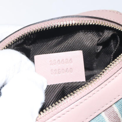 Gucci Gg Canvas Pouch Beige Gold 256636