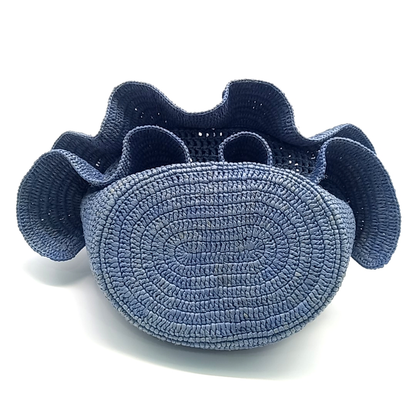 Loewe Raffia Balloon Ruffle Bag (10010881)