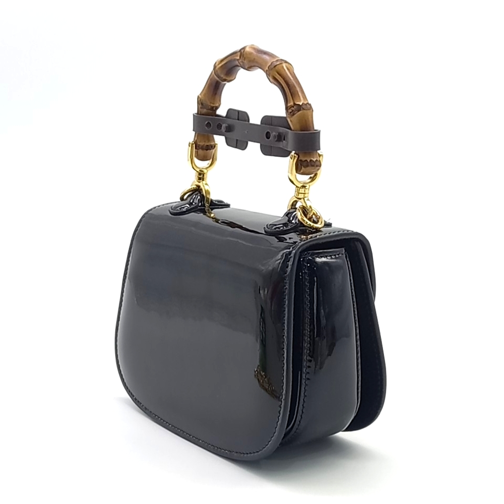 Gucci Patent 1947 Mini Top Handle Bag (724641) (10090523)