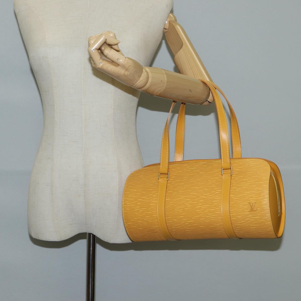 Louis Vuitton Epi Soufflot Hand Bag Yellow M52229 Lv