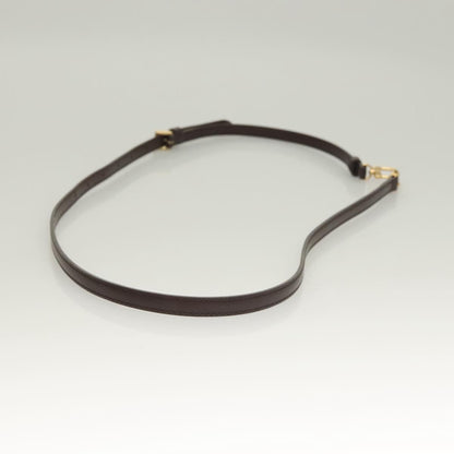 Louis Vuitton Damier Shoulder Strap Leather 38.6""-45.7"" Brown