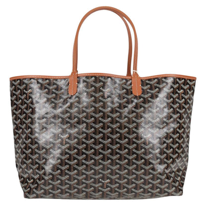 Goyard Herringbone Saint Louis Gm Tote Bag Pvc Black