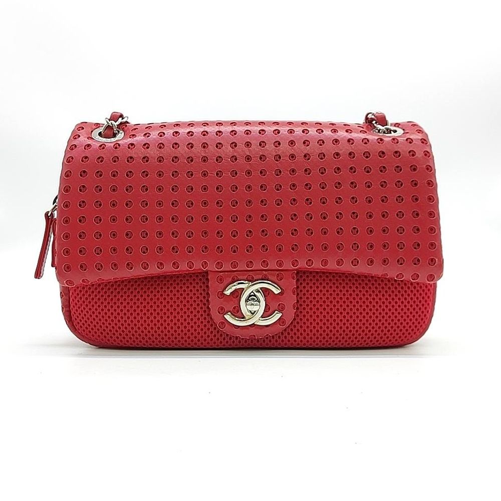 Chanel Punching Mesh Chain Shoulder Bag (8740289)