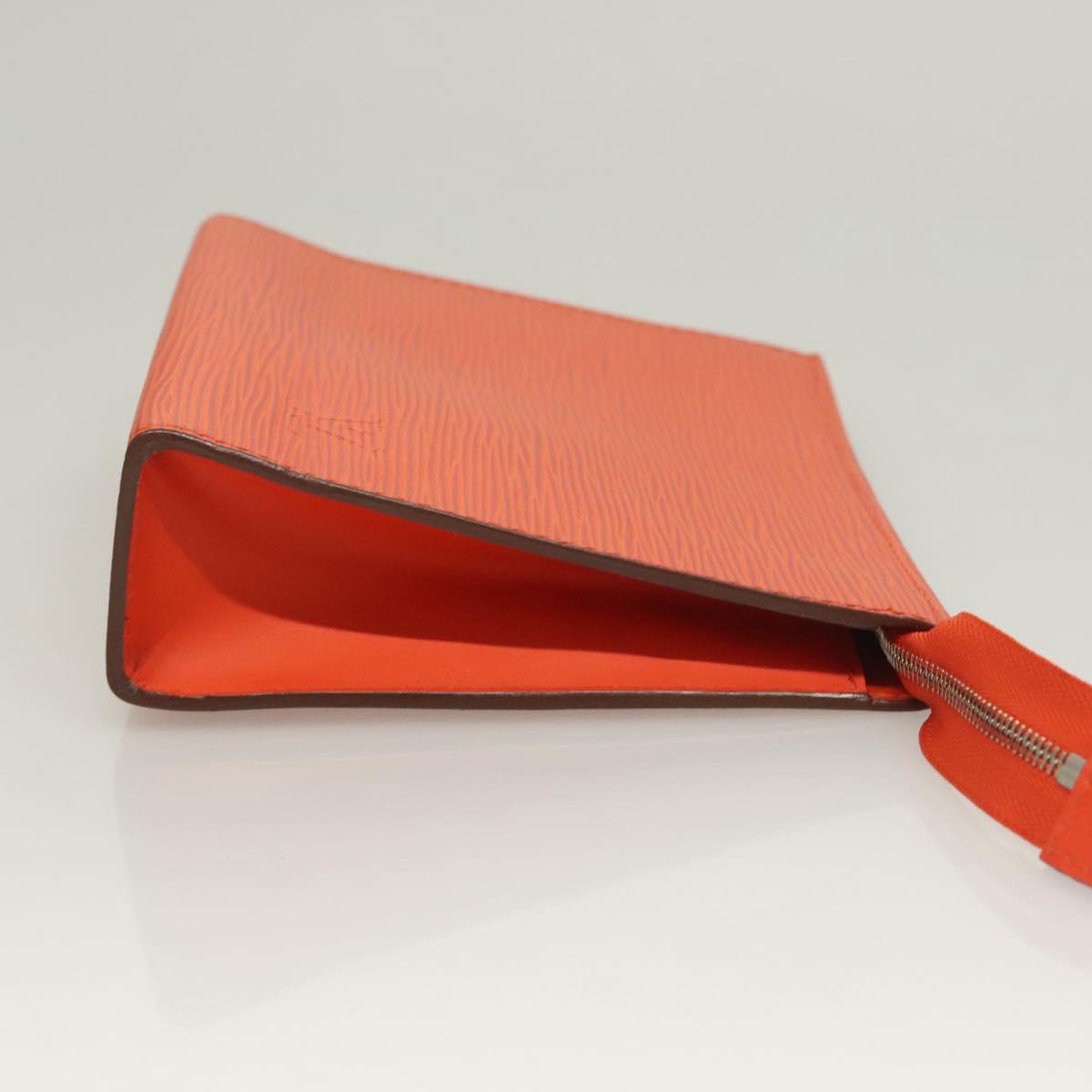 Louis Vuitton Epi Posh Toilet Pouch Orange Pimon M41084 Lv