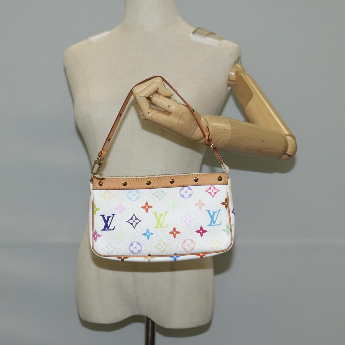Louis Vuitton Multicolor Pochette Accessoires Pouch White M92649