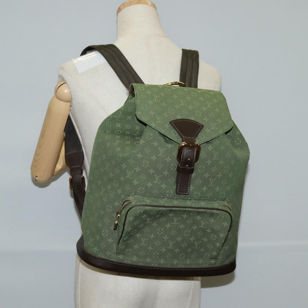 Louis Vuitton Monogram Mini Montsouris Gm Backpack Tst Khaki M92456