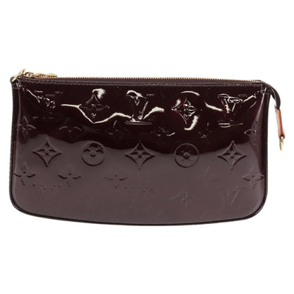 Louis Vuitton Vernis Pochette Accessoires Pouch Amarante M91576 Lv