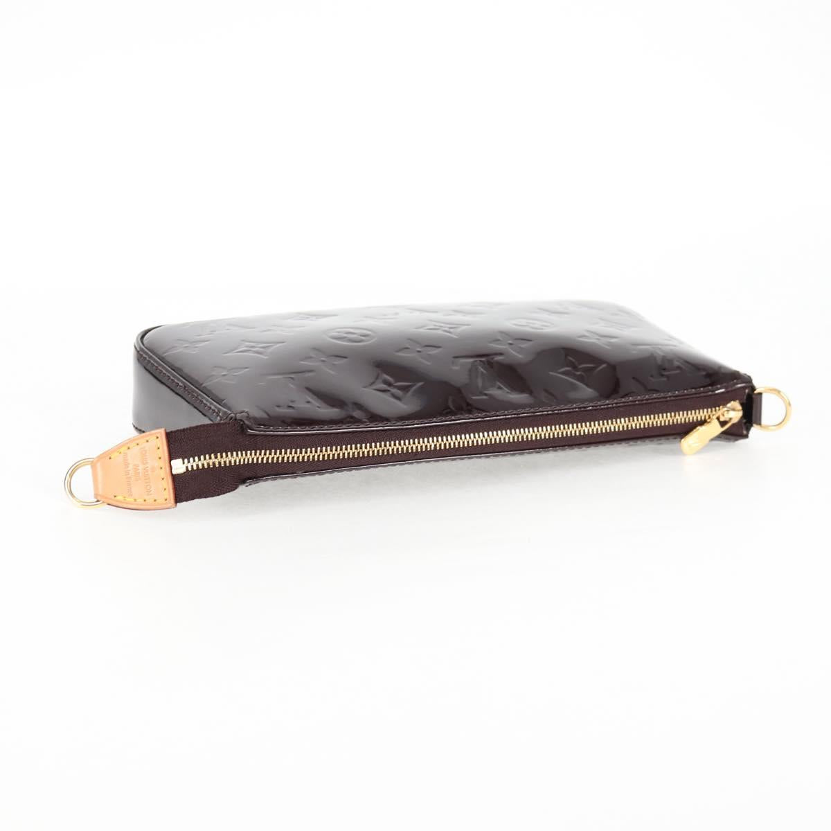 Louis Vuitton Vernis Pochette Accessoires Pouch Amarante M91576 Lv