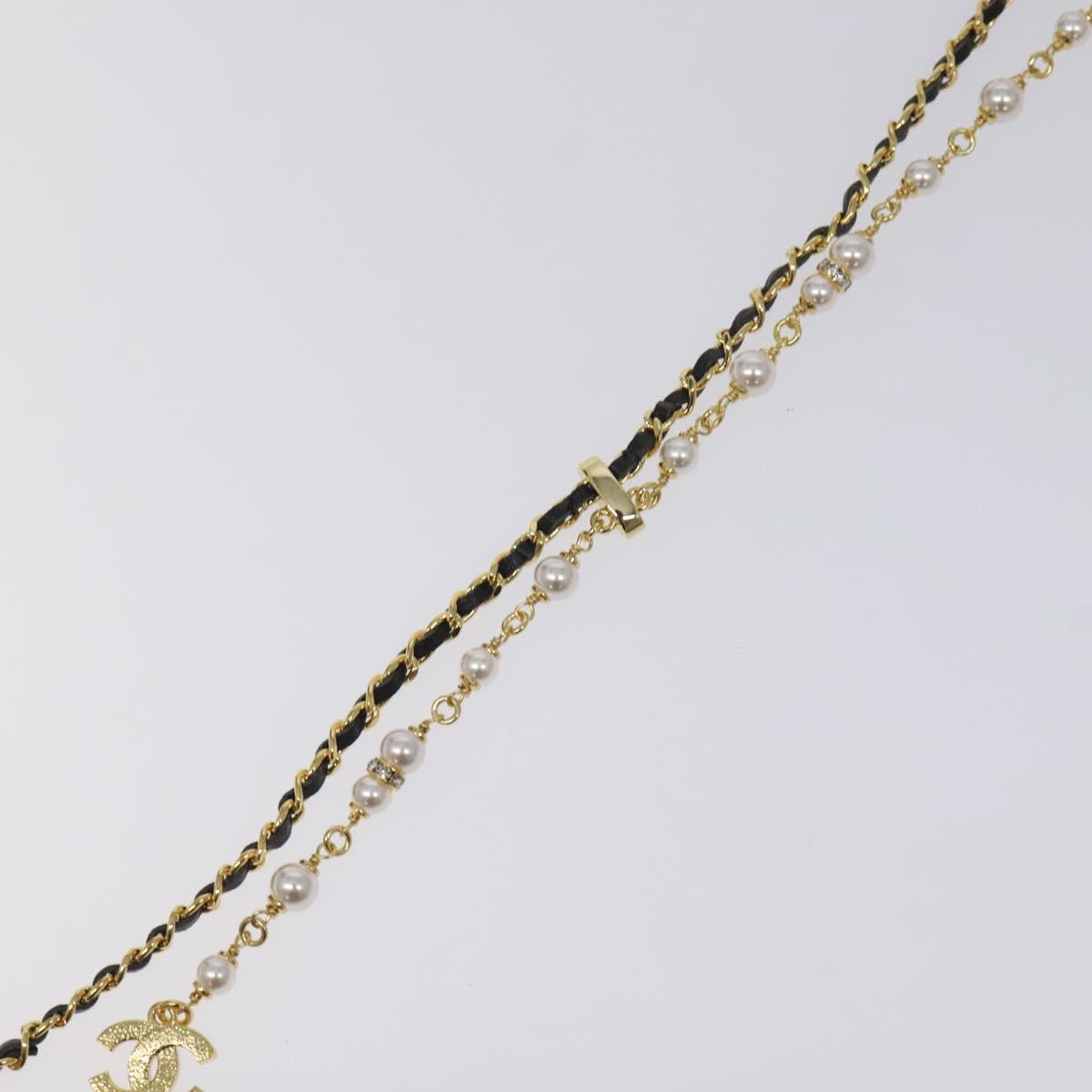 Chanel Coco Mark Chain Necklace Metal Made In 2024 Gold Cc