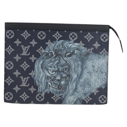 Louis Vuitton Monogram Savanna Pochette Voyage Clutch Bag M66639 Lv