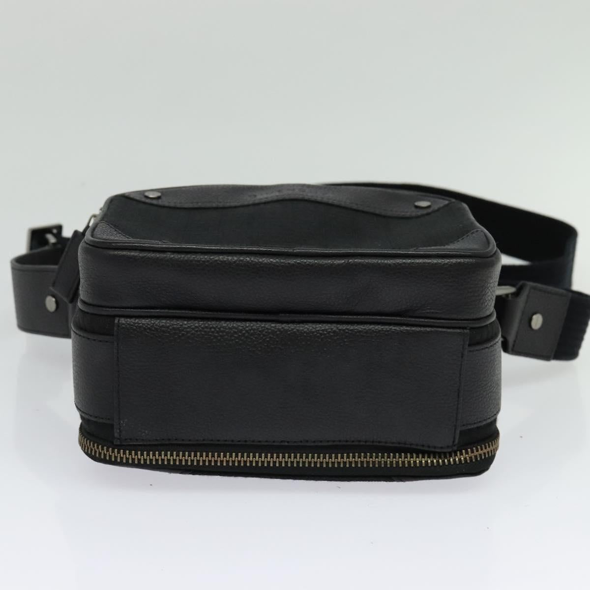 Givenchy Shoulder Bag Canvas Black Silver